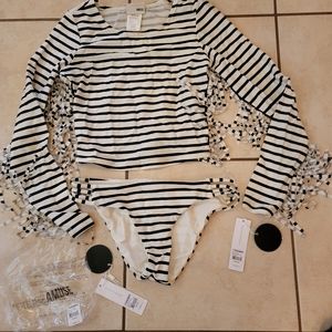 New Amuse Beach Vida Bling Serena Stripe 2 piece swimwear